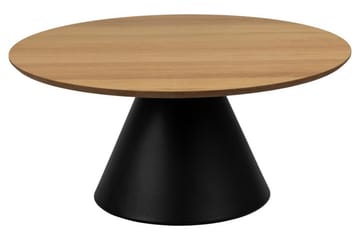 Soli Ø85 cm Runt Soffbord i Målat Trä - Brun - Möbler - Vardagsrum - Soffbord & vardagsrumsbord - Soffbord
