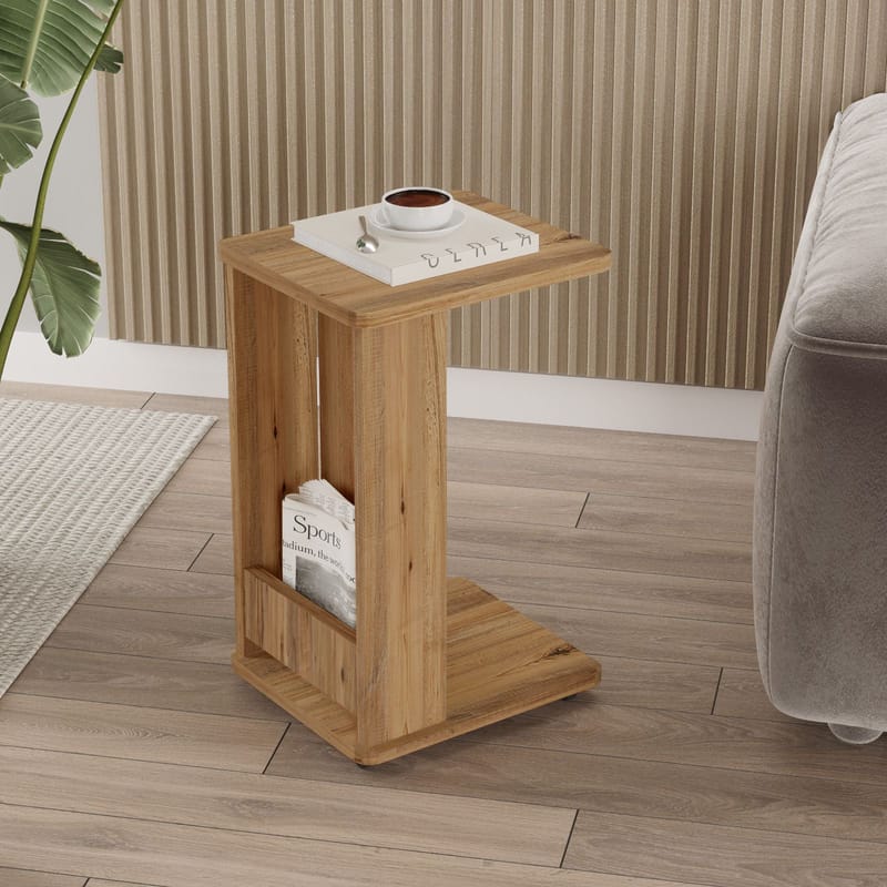 Solven Sidobord 32x42x55 cm - Atlantic Pine - Möbler - Vardagsrum - Soffbord & vardagsrumsbord - Brickbord