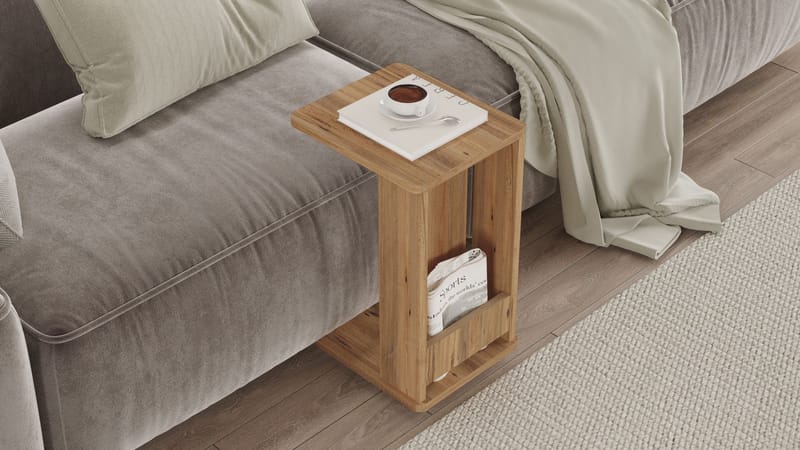 Solven Sidobord 32x42x55 cm - Atlantic Pine - Möbler - Vardagsrum - Soffbord & vardagsrumsbord - Brickbord