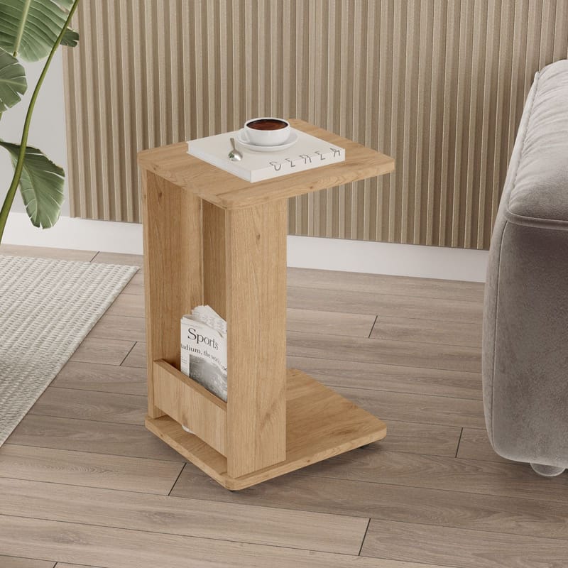 Solven Sidobord 32x42x55 cm - Ek - Möbler - Vardagsrum - Soffbord & vardagsrumsbord - Brickbord