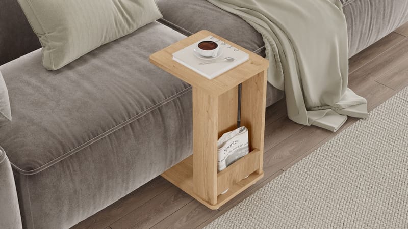 Solven Sidobord 32x42x55 cm - Ek - Möbler - Vardagsrum - Soffbord & vardagsrumsbord - Brickbord