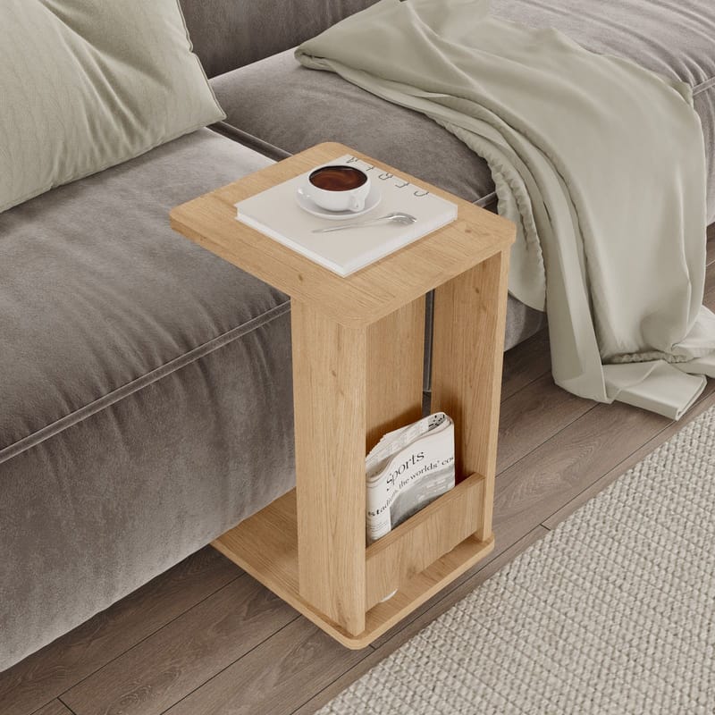 Solven Sidobord 32x42x55 cm - Ek - Möbler - Vardagsrum - Soffbord & vardagsrumsbord - Brickbord