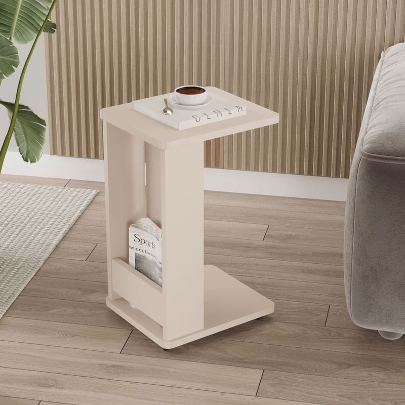 Solven Sidobord 32x42x55 cm - Sand - Möbler - Vardagsrum - Soffbord & vardagsrumsbord - Brickbord