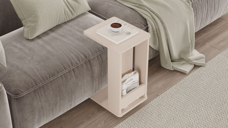 Solven Sidobord 32x42x55 cm - Sand - Möbler - Vardagsrum - Soffbord & vardagsrumsbord - Brickbord