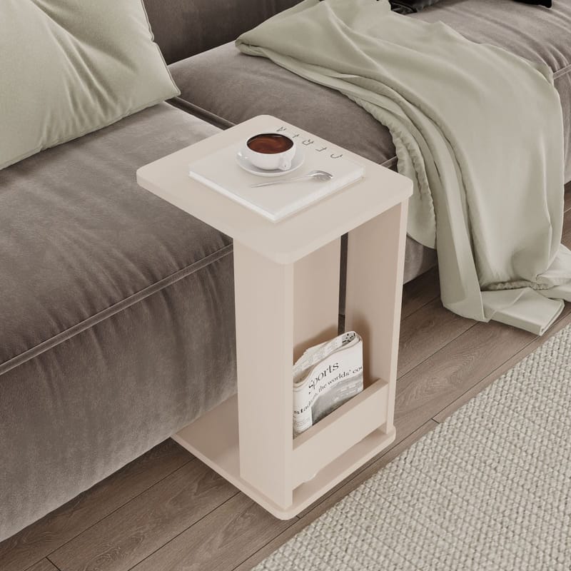 Solven Sidobord 32x42x55 cm - Sand - Möbler - Vardagsrum - Soffbord & vardagsrumsbord - Brickbord