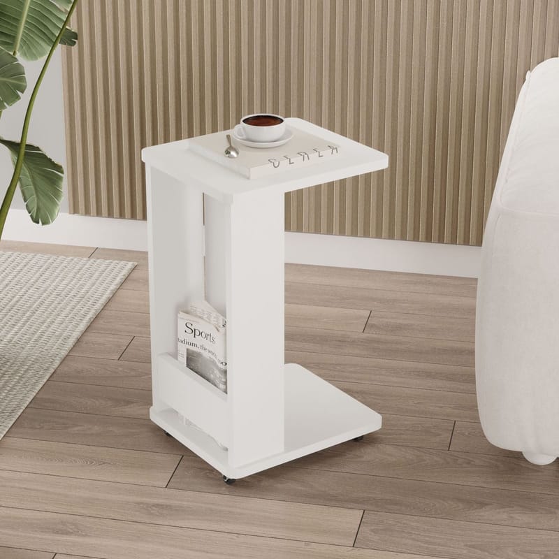 Solven Sidobord 32x42x55 cm - Vit - Möbler - Vardagsrum - Soffbord & vardagsrumsbord - Brickbord