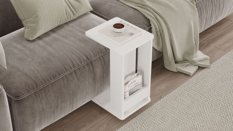 Solven Sidobord 32x42x55 cm - Vit - Möbler - Vardagsrum - Soffbord & vardagsrumsbord - Brickbord