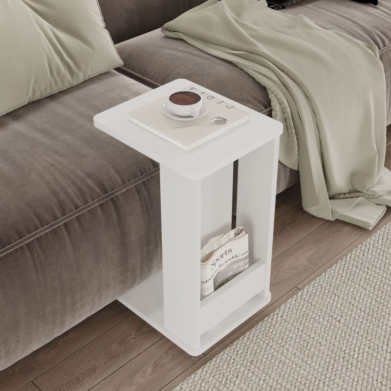 Solven Sidobord 32x42x55 cm - Vit - Möbler - Vardagsrum - Soffbord & vardagsrumsbord - Brickbord