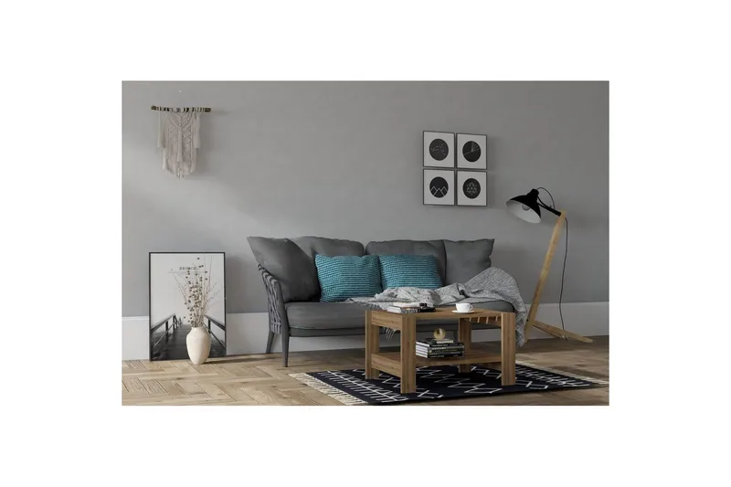 Sorin Soffbord 69,8 cm - Valnöt - Möbler - Vardagsrum - Soffbord & vardagsrumsbord - Soffbord