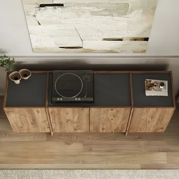 Sorlan Konsolbord 180 cm - Atlantic Pine, Antracit - Möbler - Vardagsrum - Soffbord & vardagsrumsbord - Avlastningsbord & konsolbord