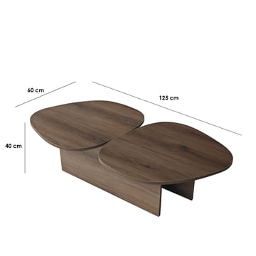 Sovranor Soffbord 125 cm - Valnöt - Möbler - Vardagsrum - Soffbord & vardagsrumsbord - Soffbord