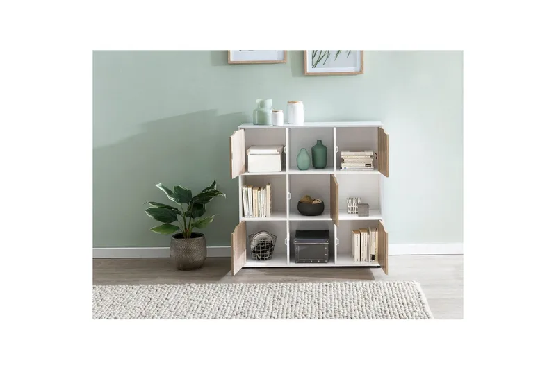 Stående hylla Wohnling Massa Melaminbelagd spånskiva med förvaringsutrymme 5 dörrar Modern - Förvaring - Hyllor - Hyllplan & hyllkonsoler