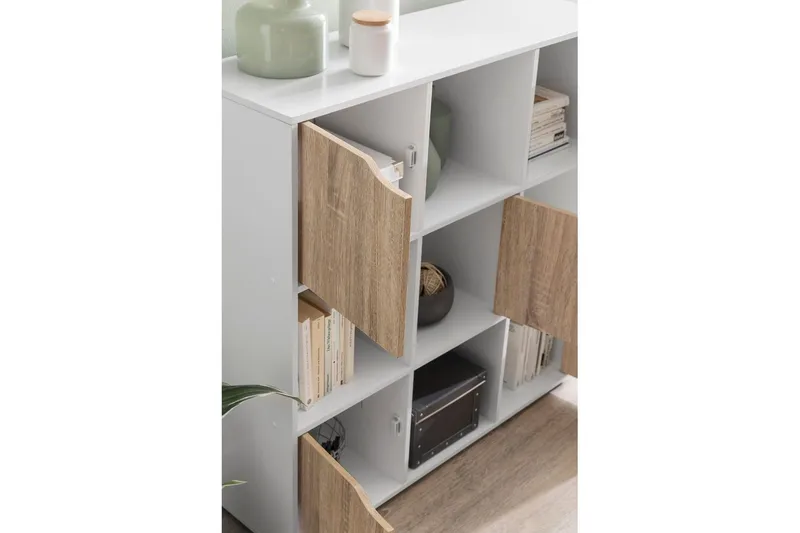 Stående hylla Wohnling Massa Melaminbelagd spånskiva med förvaringsutrymme 5 dörrar Modern - Förvaring - Förvaringsmöbler - Skänkar & sideboards