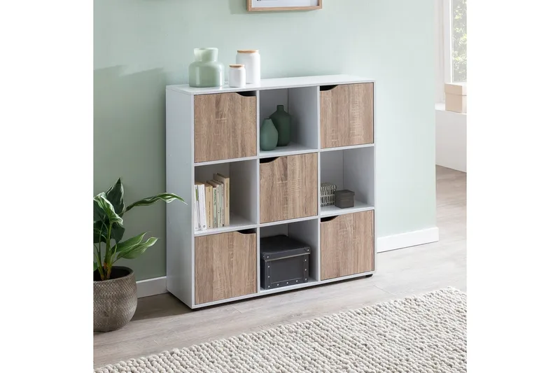 Stående hylla Wohnling Massa Melaminbelagd spånskiva med förvaringsutrymme 5 dörrar Modern - Förvaring - Förvaringsmöbler - Skänkar & sideboards