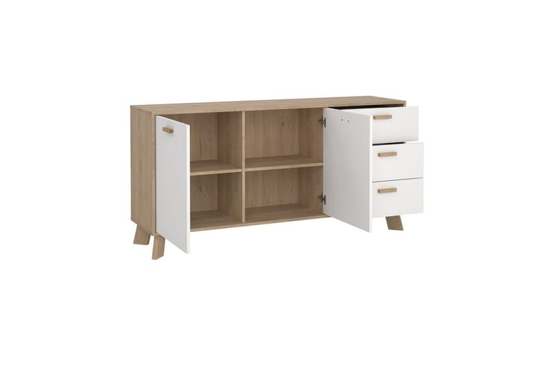 Sumita Konsollbord 147 cm - Vit/Natur - Möbler - Vardagsrum - Soffbord & vardagsrumsbord - Avlastningsbord & konsolbord