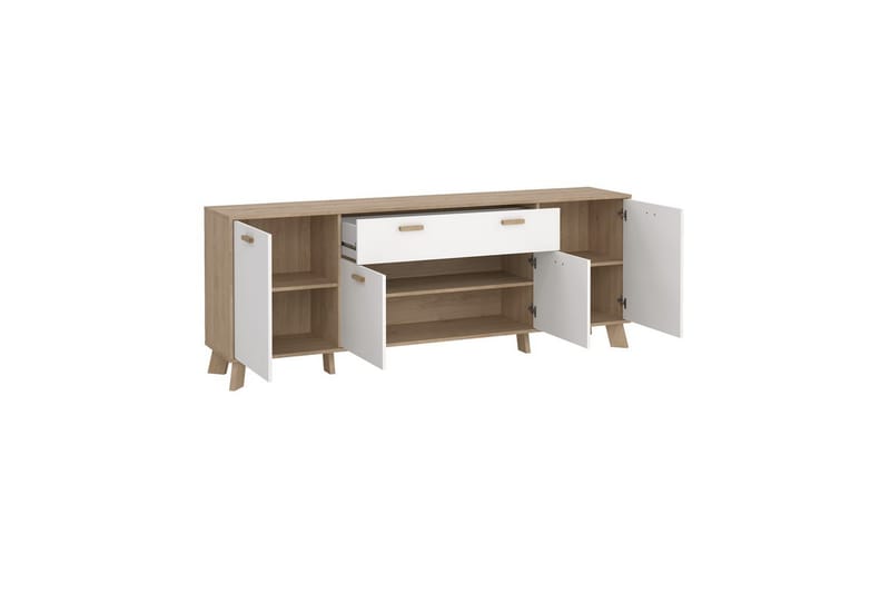 Sumita Konsollbord 196 cm - Natur/Vit - Möbler - Vardagsrum - Soffbord & vardagsrumsbord - Avlastningsbord & konsolbord