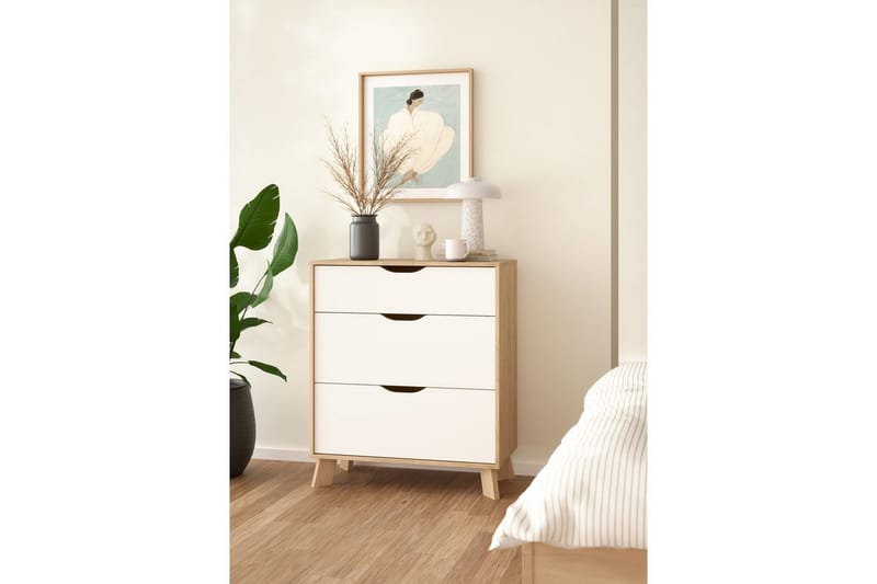 Sumita Konsollbord 79 cm - Natur/Vit - Möbler - Vardagsrum - Soffbord & vardagsrumsbord - Avlastningsbord & konsolbord