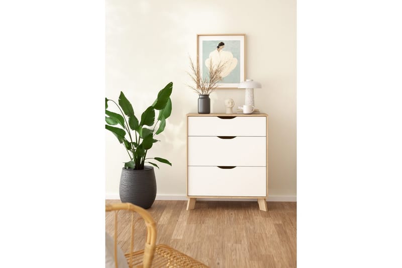 Sumita Konsollbord 79 cm - Natur/Vit - Möbler - Vardagsrum - Soffbord & vardagsrumsbord - Avlastningsbord & konsolbord
