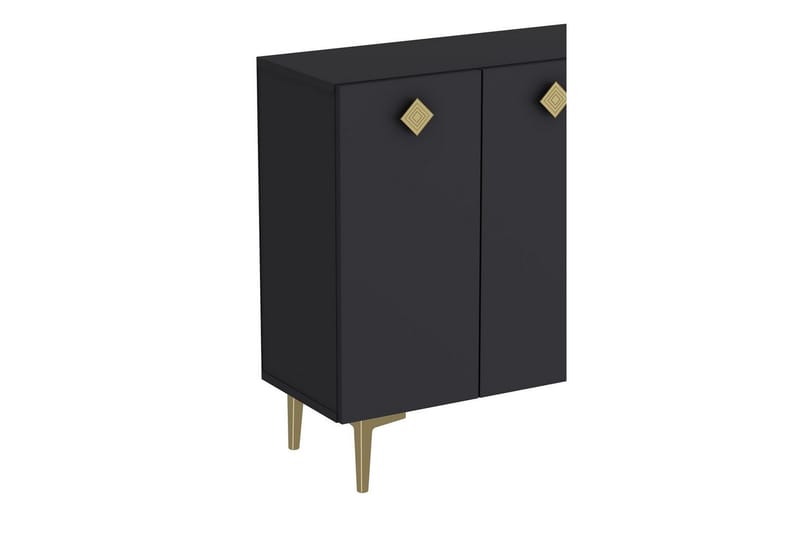 Sylas Konsollbord 120 cm - Antracit/Guld - Möbler - Vardagsrum - Soffbord & vardagsrumsbord - Avlastningsbord & konsolbord