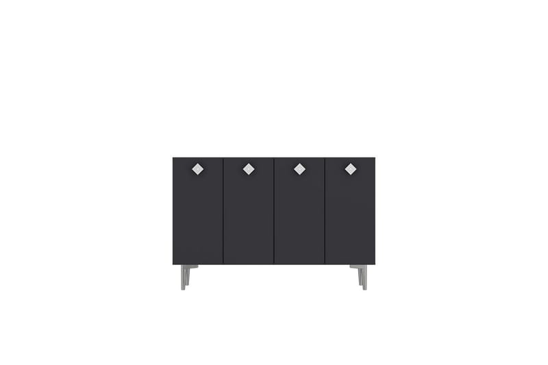 Sylas Konsollbord 120x120 cm - Antracit/Silver - Möbler - Vardagsrum - Soffbord & vardagsrumsbord - Avlastningsbord & konsolbord