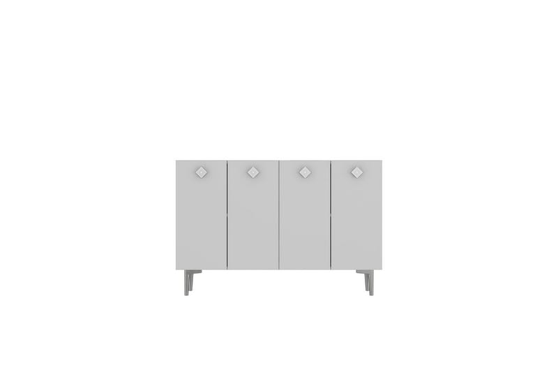 Sylas Konsollbord 120x120 cm - Vit/Silver - Möbler - Vardagsrum - Soffbord & vardagsrumsbord - Avlastningsbord & konsolbord