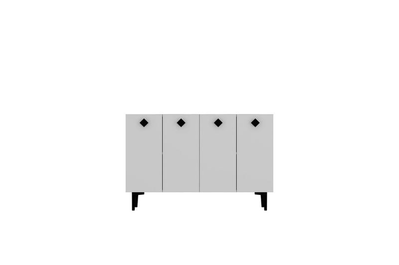 Sylas Konsollbord 120x120 cm - Vit/Svart - Möbler - Vardagsrum - Soffbord & vardagsrumsbord - Avlastningsbord & konsolbord