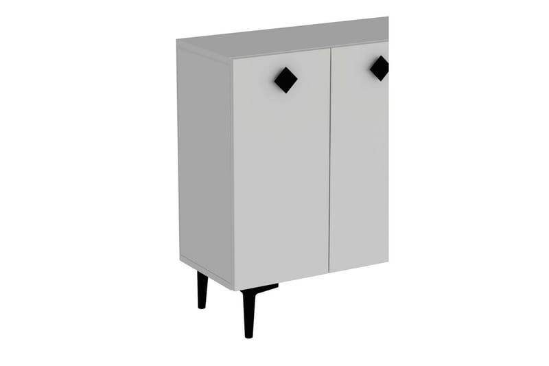 Sylas Konsollbord 120x120 cm - Vit/Svart - Möbler - Vardagsrum - Soffbord & vardagsrumsbord - Avlastningsbord & konsolbord