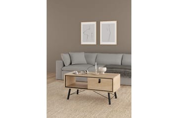 Tadami Rektangulärt Soffbord med Låda 102 cm i Trä - Beige - Möbler - Vardagsrum - Soffbord & vardagsrumsbord - Soffbord