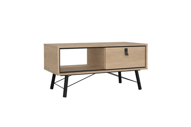 Tadami Rektangulärt Soffbord med Låda 102 cm i Trä - Beige - Möbler - Vardagsrum - Soffbord & vardagsrumsbord - Soffbord