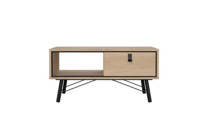 Tadami Rektangulärt Soffbord med Låda 102 cm i Trä - Beige - Möbler - Vardagsrum - Soffbord & vardagsrumsbord - Soffbord