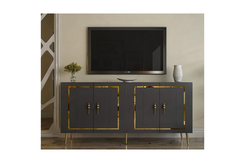 Talon Konsollbord 150 cm - Antracit/Guld - Möbler - Vardagsrum - Soffbord & vardagsrumsbord - Avlastningsbord & konsolbord