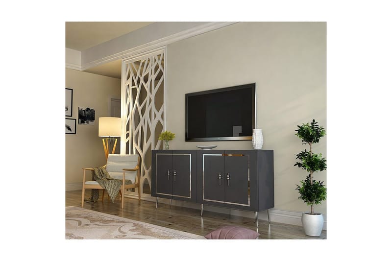 Talon Konsollbord 150 cm - Antracit/Silver - Möbler - Vardagsrum - Soffbord & vardagsrumsbord - Avlastningsbord & konsolbord