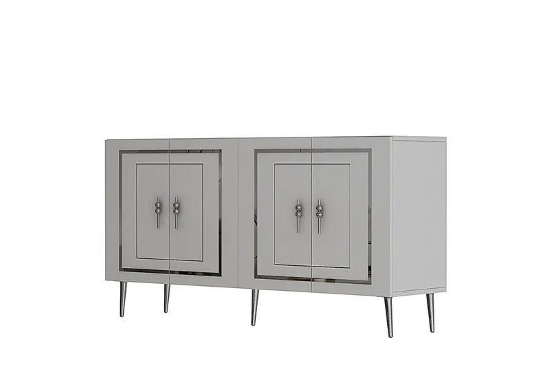 Talon Konsollbord 150 cm, Vit/Silver