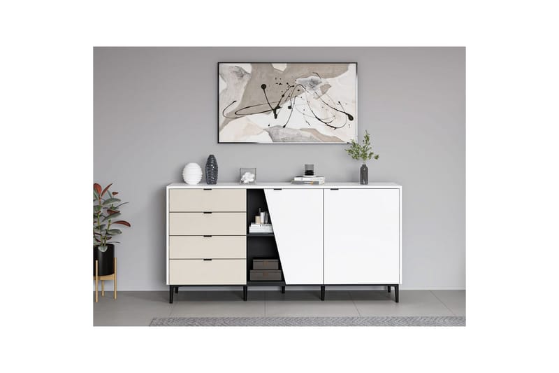 Tarnen Konsollbord 180 cm - Svart/Sand/Vit - Möbler - Vardagsrum - Soffbord & vardagsrumsbord - Avlastningsbord & konsolbord