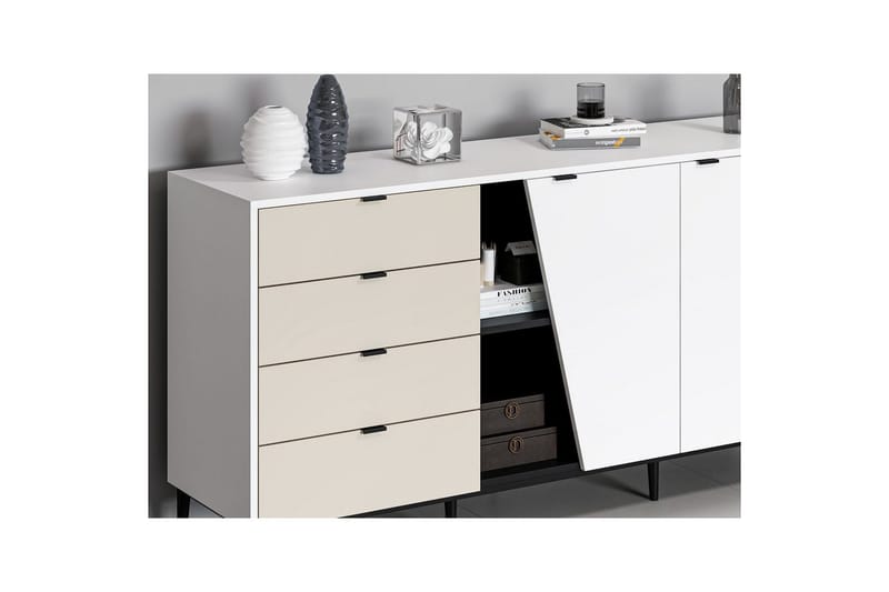 Tarnen Konsollbord 180 cm - Svart/Sand/Vit - Möbler - Vardagsrum - Soffbord & vardagsrumsbord - Avlastningsbord & konsolbord