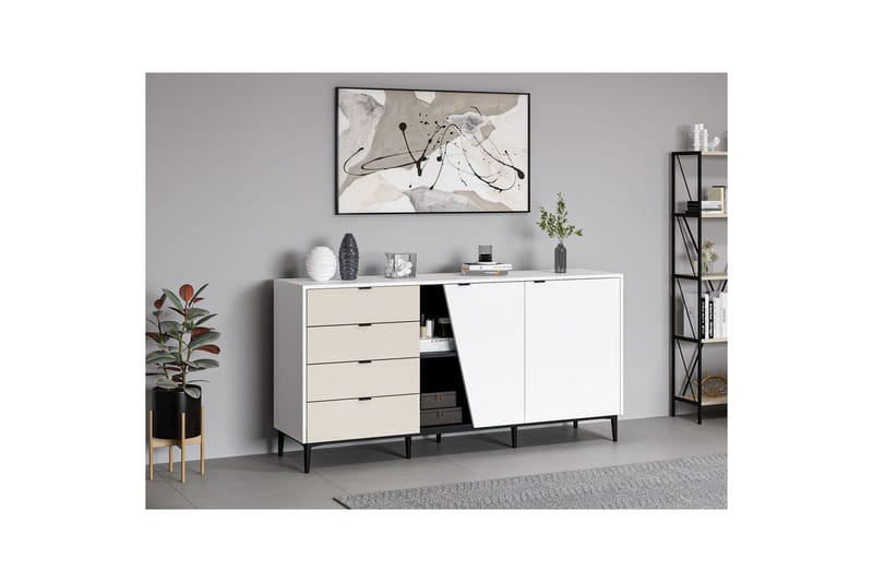 Tarnen Konsollbord 180 cm - Svart/Sand/Vit - Möbler - Vardagsrum - Soffbord & vardagsrumsbord - Avlastningsbord & konsolbord