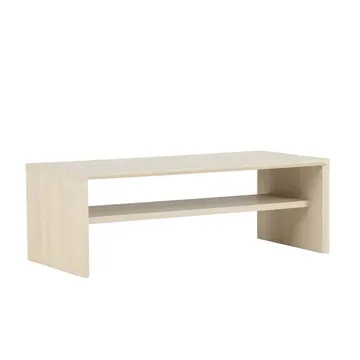 Telemarket Rektangulärt Soffbord 110 cm med Hylla i Trä - Beige - Möbler - Vardagsrum - Soffbord & vardagsrumsbord - Soffbord
