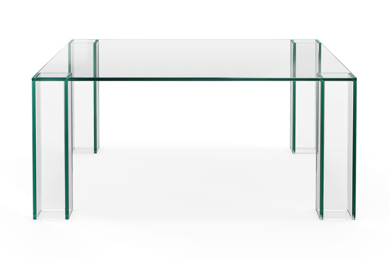 Tetsuya Kvadratiskt Soffbord 90x90x30 cm i Glas - Transparent - Möbler - Vardagsrum - Soffbord & vardagsrumsbord - Soffbord