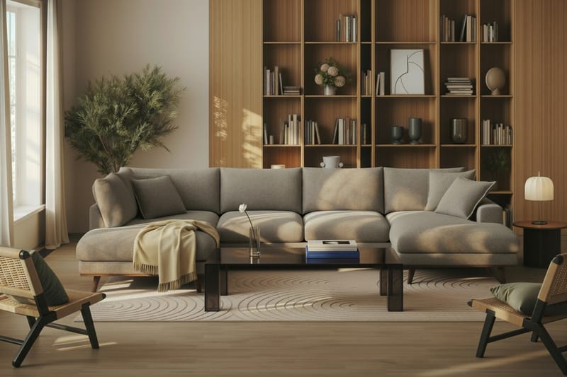 Tetsuya Rektangulärt Soffbord 140x60x30 cm i glas - Brun - Möbler - Vardagsrum - Soffbord & vardagsrumsbord - Soffbord