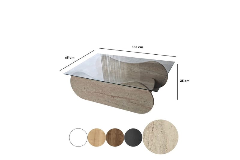 Tevrin Soffbord 105 cm - Natur - Möbler - Vardagsrum - Soffbord & vardagsrumsbord - Soffbord