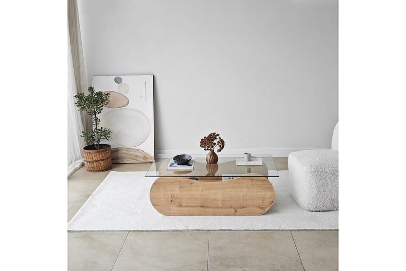 Tevrin Soffbord 105 cm - Natural - Möbler - Vardagsrum - Soffbord & vardagsrumsbord - Soffbord