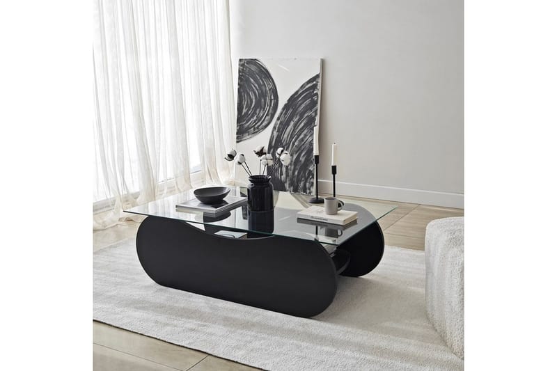 Tevrin Soffbord 105 cm - Svart - Möbler - Vardagsrum - Soffbord & vardagsrumsbord - Soffbord
