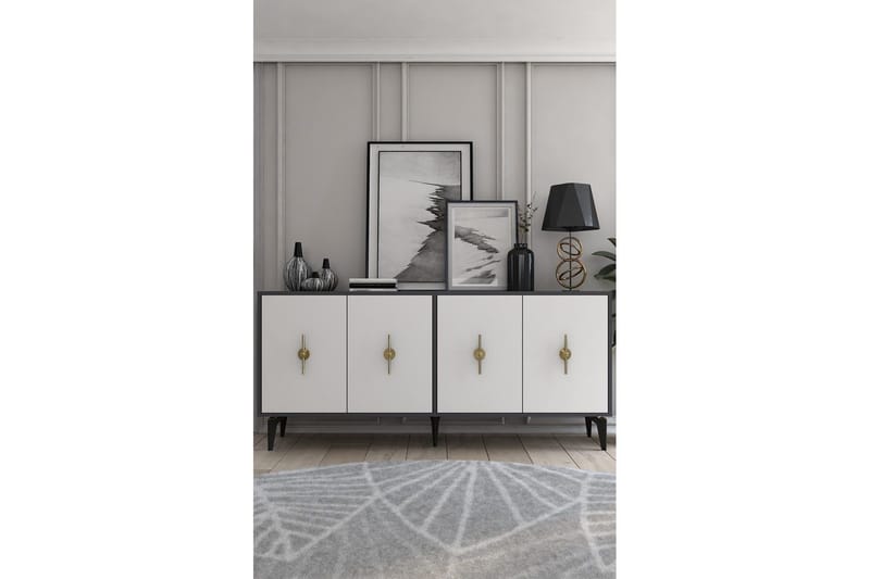 Thylen Konsollbord 180 cm - Antracit/Vit - Möbler - Vardagsrum - Soffbord & vardagsrumsbord - Avlastningsbord & konsolbord