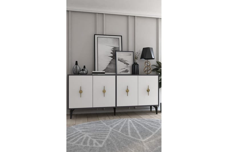 Thylen Konsollbord 180 cm - Antracit/Vit - Möbler - Vardagsrum - Soffbord & vardagsrumsbord - Avlastningsbord & konsolbord