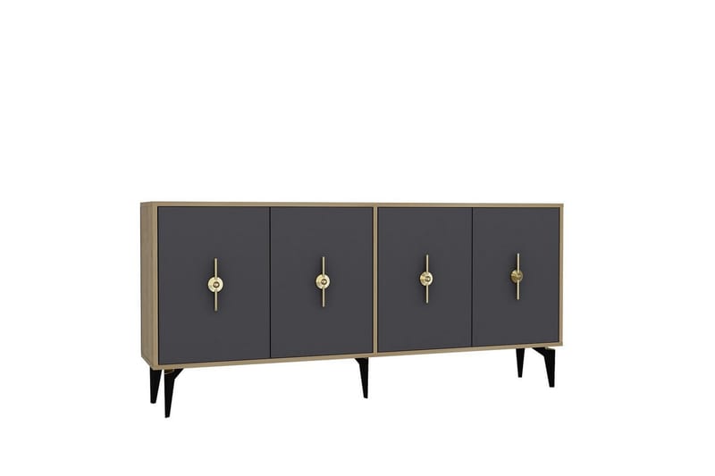 Thylen Konsollbord 180 cm - Ek/Antracit - Möbler - Vardagsrum - Soffbord & vardagsrumsbord - Avlastningsbord & konsolbord