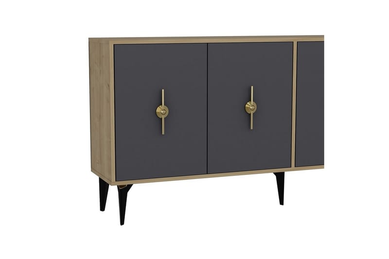 Thylen Konsollbord 180 cm - Ek/Antracit - Möbler - Vardagsrum - Soffbord & vardagsrumsbord - Avlastningsbord & konsolbord