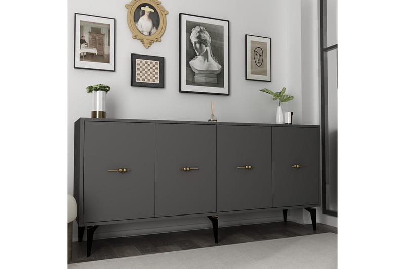 Thyros Konsollbord 180 cm - Antracit - Möbler - Vardagsrum - Soffbord & vardagsrumsbord - Avlastningsbord & konsolbord