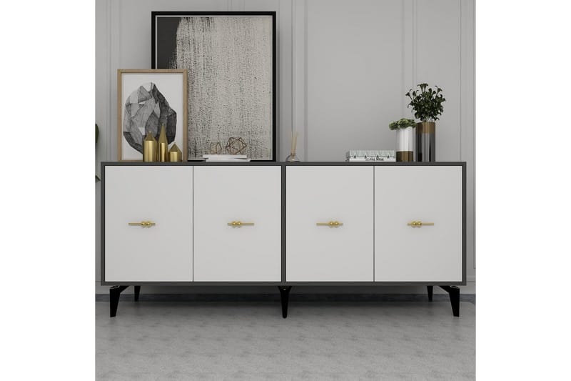 Thyros Konsollbord 180 cm - Antracit/Vit - Möbler - Vardagsrum - Soffbord & vardagsrumsbord - Avlastningsbord & konsolbord