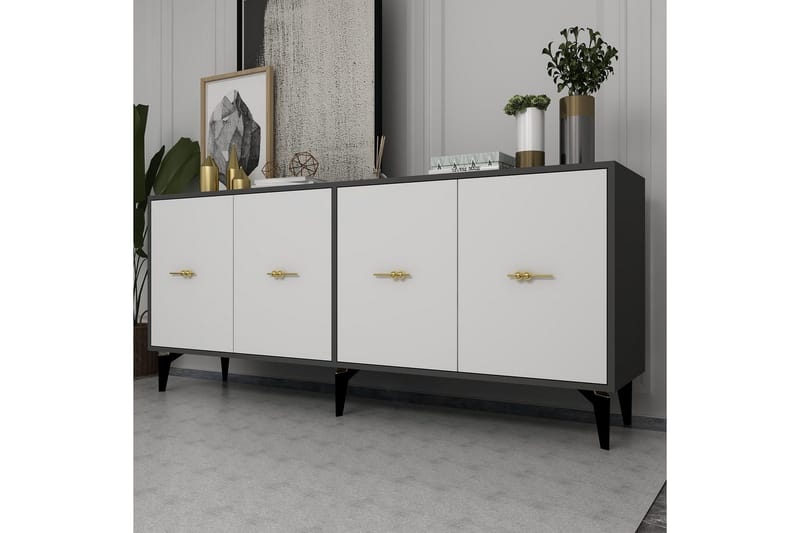 Thyros Konsollbord 180 cm - Antracit/Vit - Möbler - Vardagsrum - Soffbord & vardagsrumsbord - Avlastningsbord & konsolbord