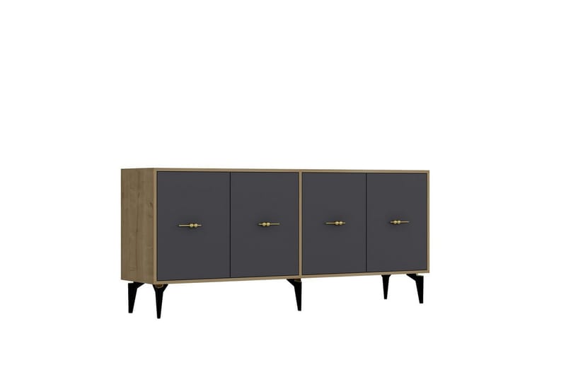 Thyros Konsollbord 180 cm - Ek/Antracit - Möbler - Vardagsrum - Soffbord & vardagsrumsbord - Avlastningsbord & konsolbord